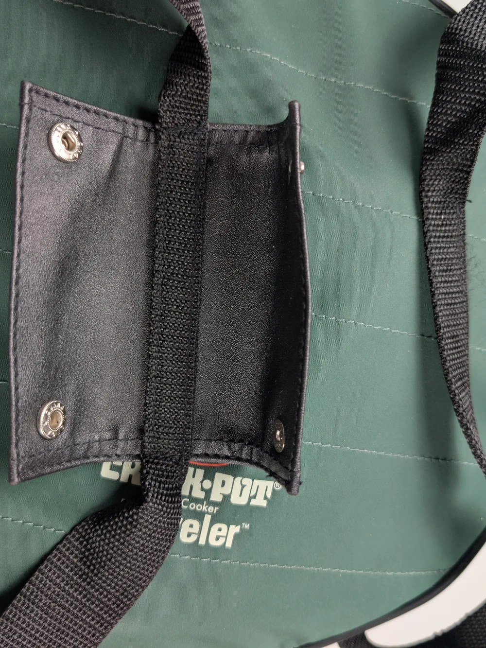 Vtg Rival Crock-Pot Traveler Insulated Bag Round 3.5 Qt Case Carrier Green